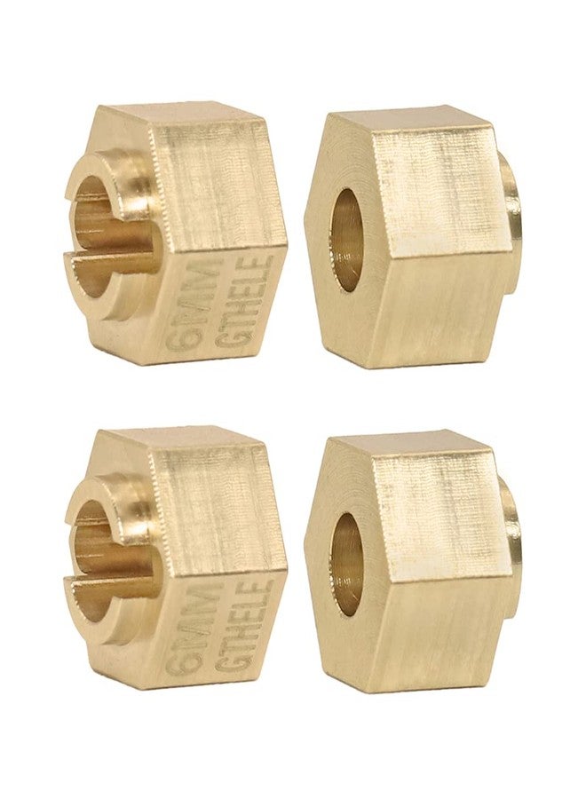 GTHELE Brass Wheel Hex Hub 4mm&6mm(+1.5mm) Extenders Adaptor Set&Lock Nuts for 1/18 TRX4M Upgrade Parts RC Crawler Car - Image 3